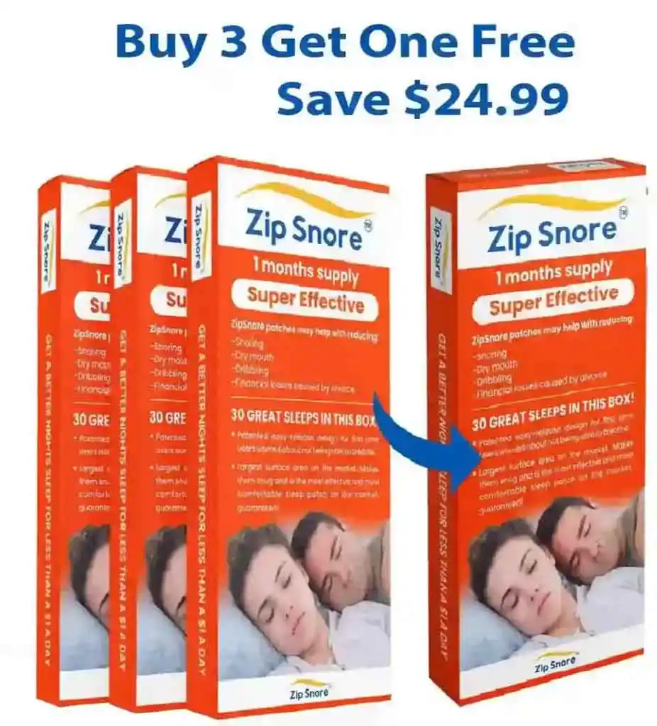 Three packets of Zipsnore anti snore patches product
